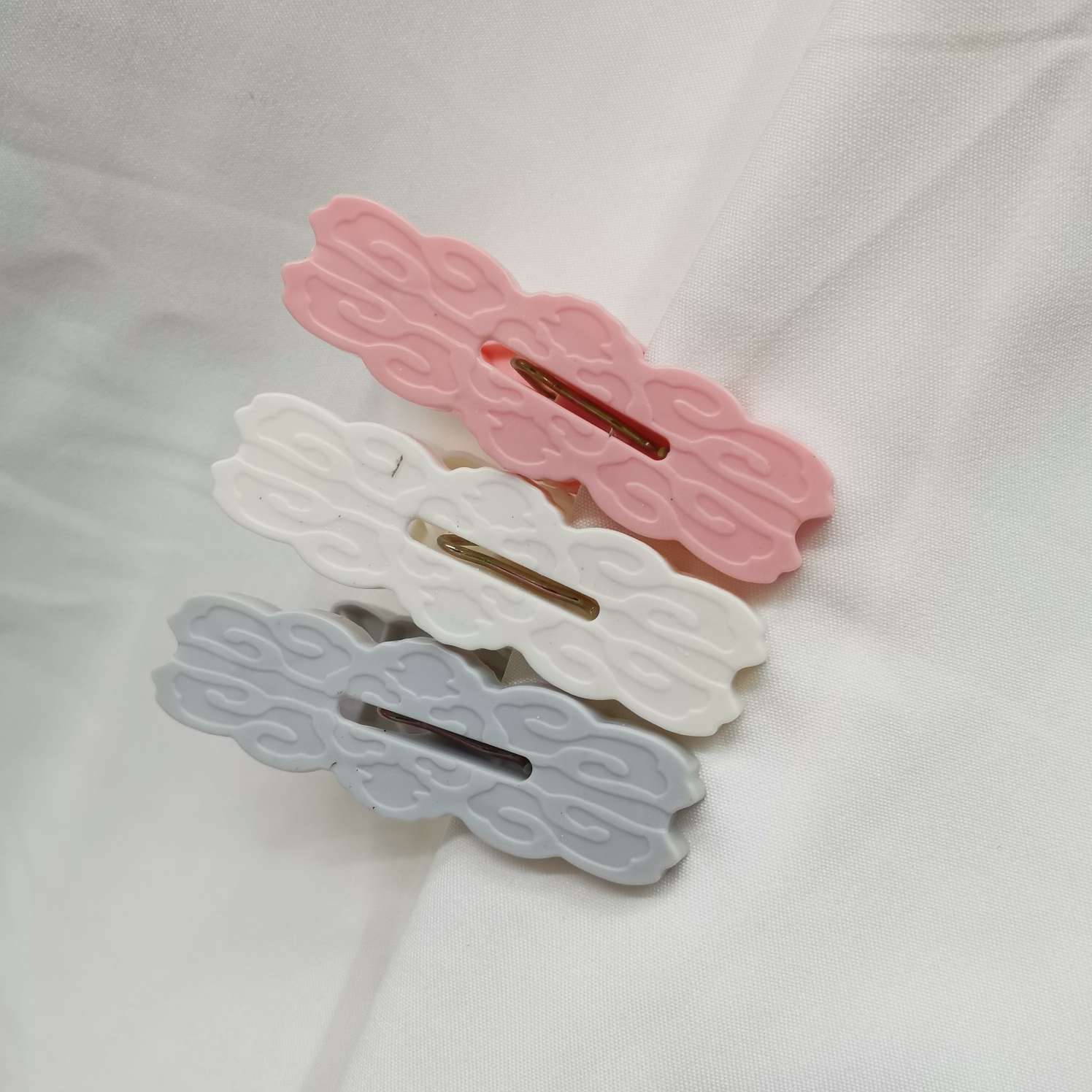 波浪形衣服夹子  zhang619-16  16个装白底实物图