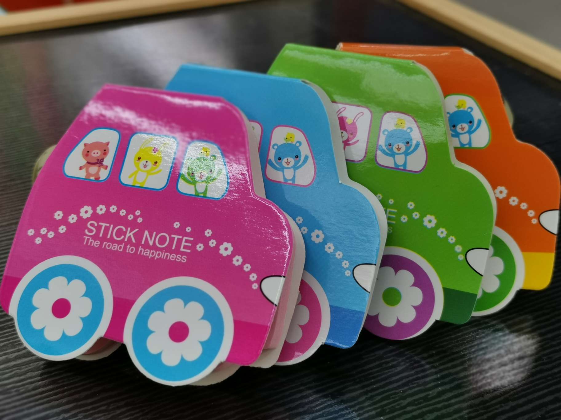 便利贴ZH0036卡通汽车创意便签贴韩版学生用可爱便利贴粘性强留言可粘N次贴产品图