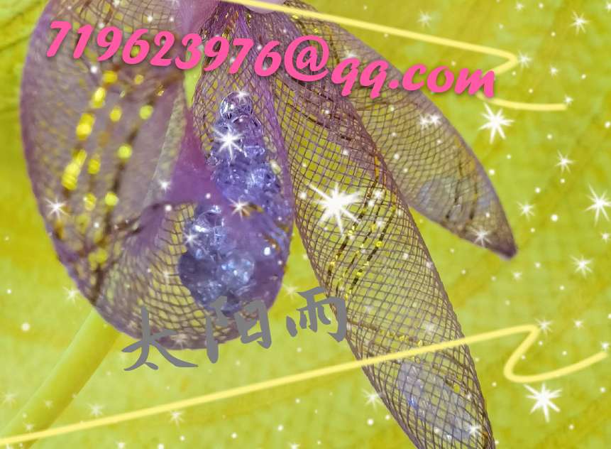 Elastic yarn net manufacturers direct wedding hat flowers fishbone handicraft accessories flowers accessories details Picture