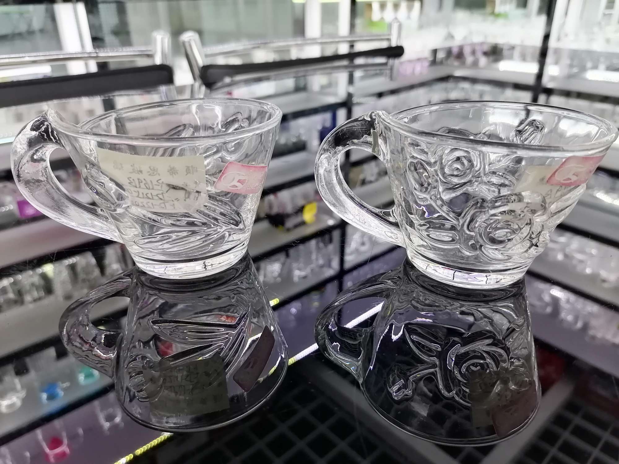 Hand-Cut Cup With Small Handle