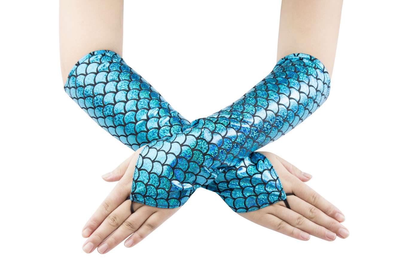 Fish-scale hooked finger gloves