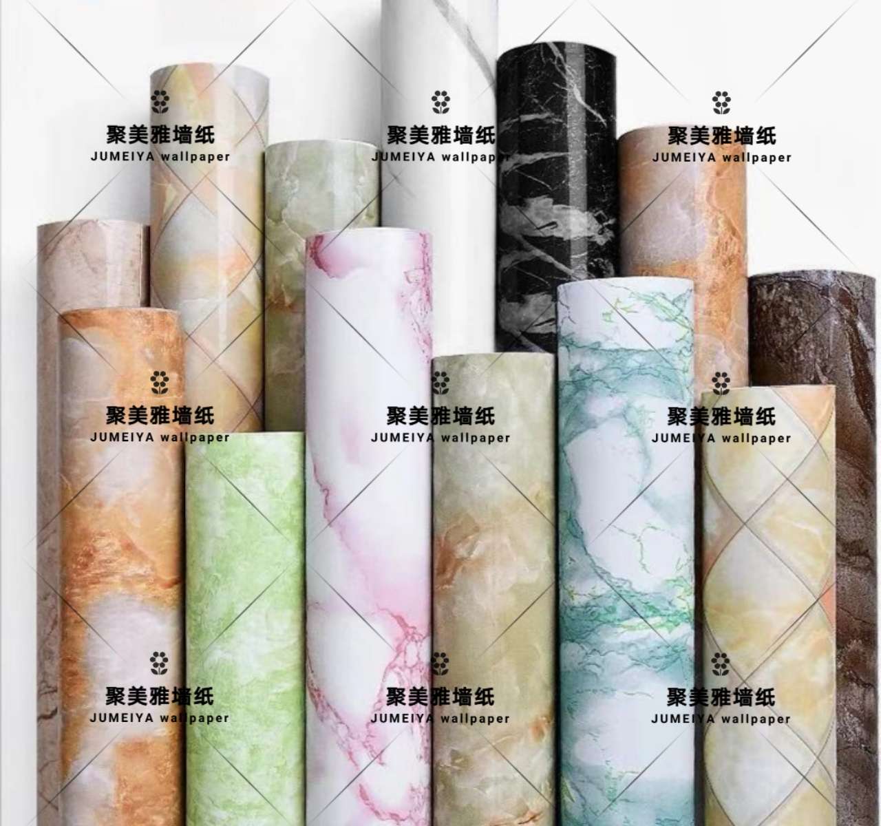 PVC仿大理石墙纸