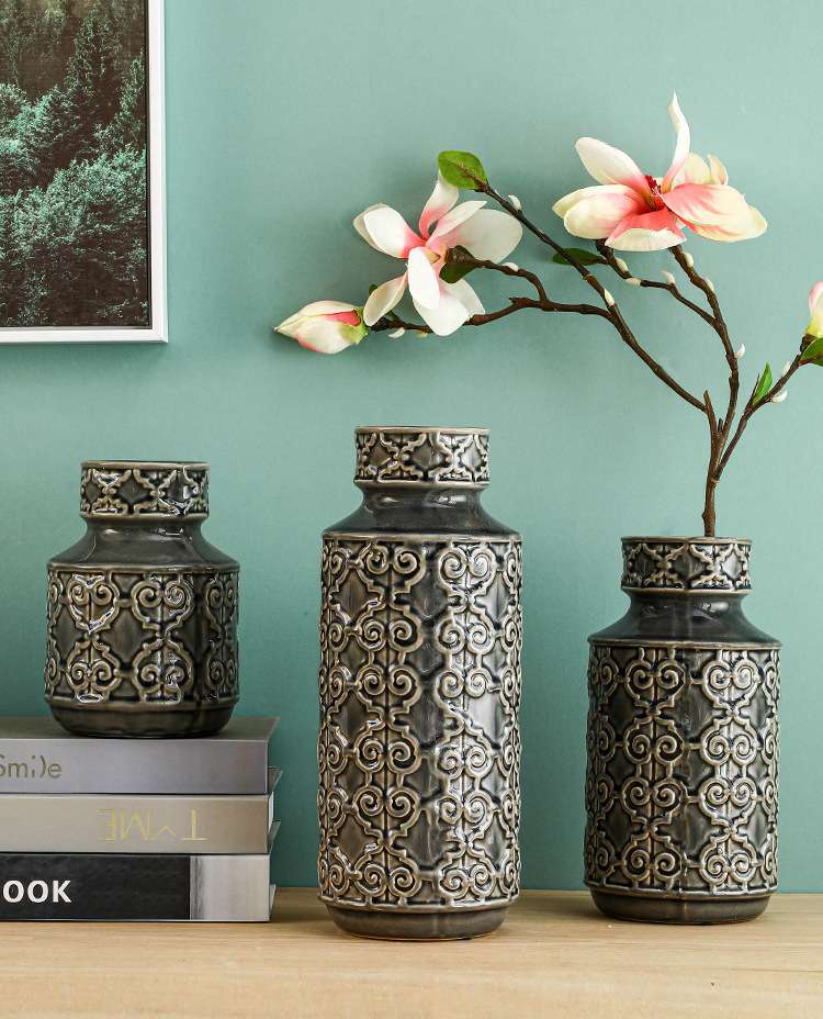 批发三件套陶瓷花瓶客厅插花复古花纹欧式工艺品陶瓷摆件厂家直销 https://m.1688.com/offer/6062