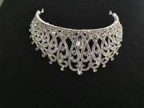 Japanese and Korean bride crown wedding headdress hair ornaments super shiny princess atmosphere wedding crown