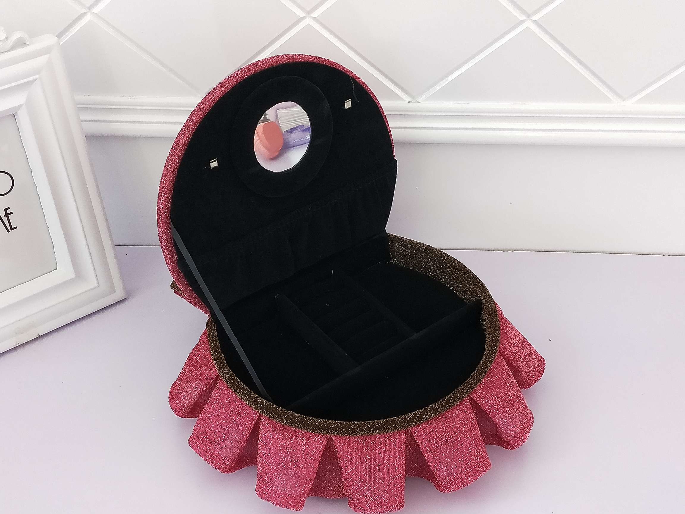 Jinqi Sofa Jewelry Box European High-End Furniture Jewelry Display Rack Jewelry Earrings Storage Box A39-391/392 Specification drawing