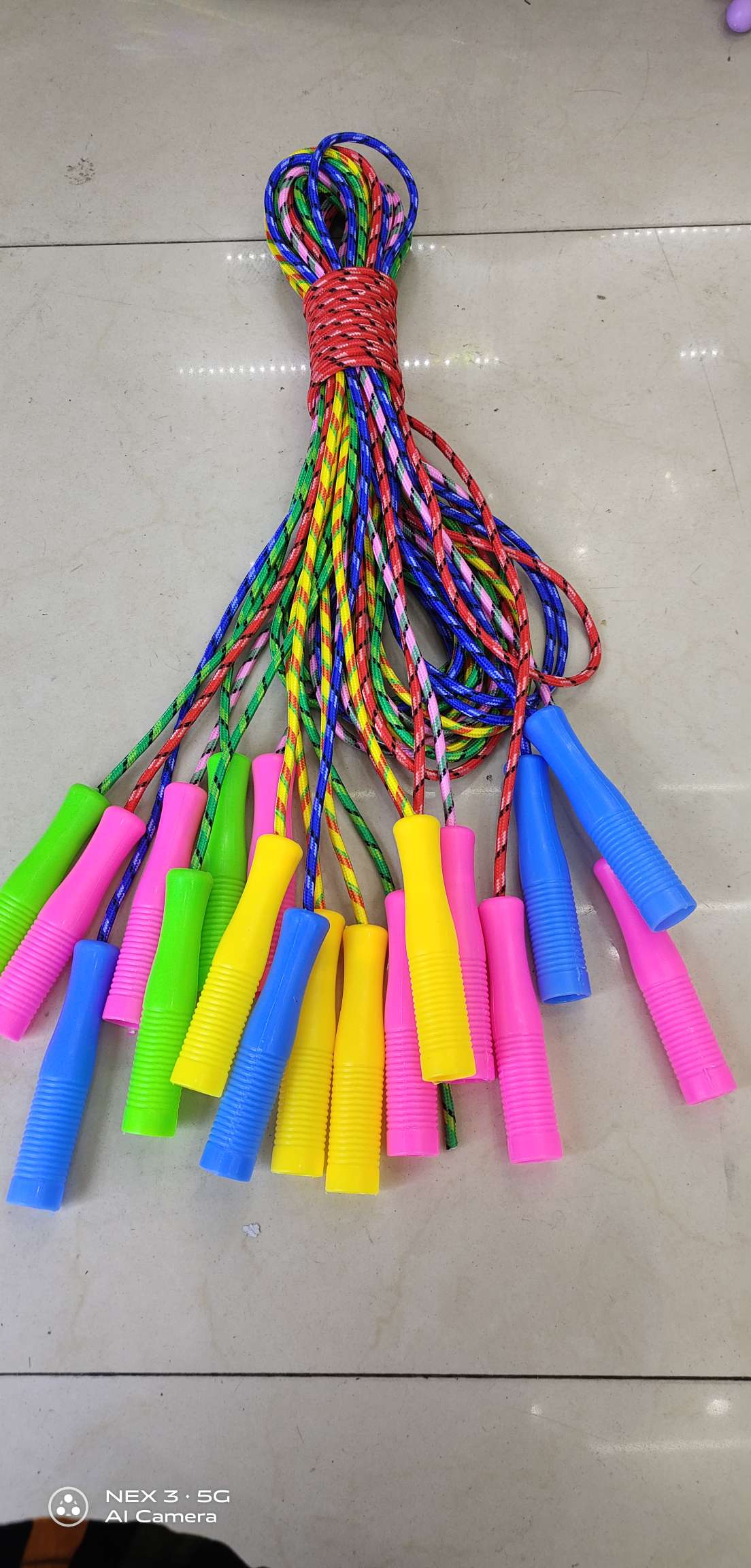 Plastic hollow handle cotton rubber rope details Picture