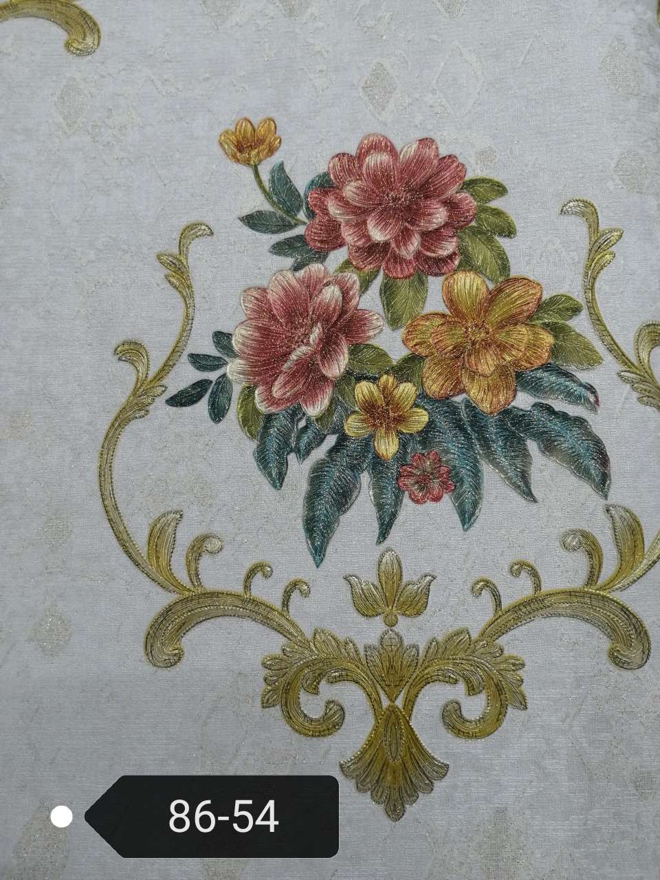 2020 new Damas cluster of flowers and green leaves PVC wallpaper MX95404