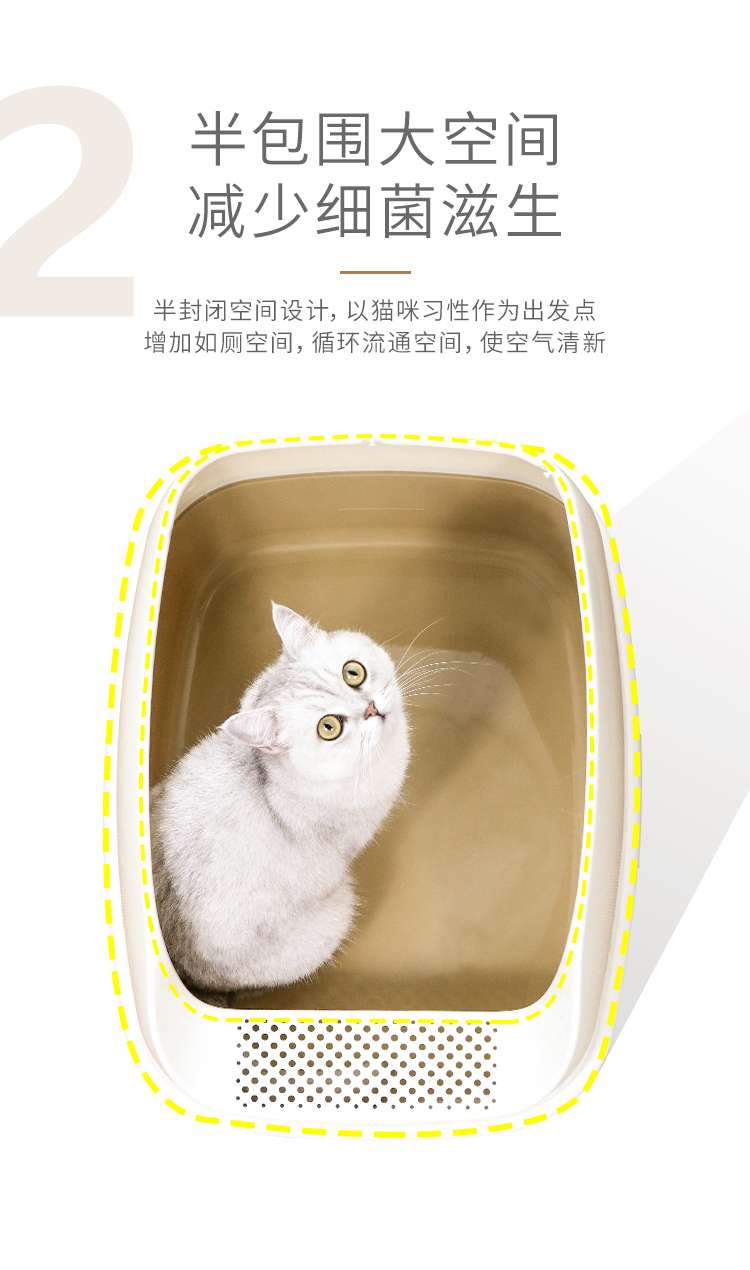 可调节猫砂盆产品图