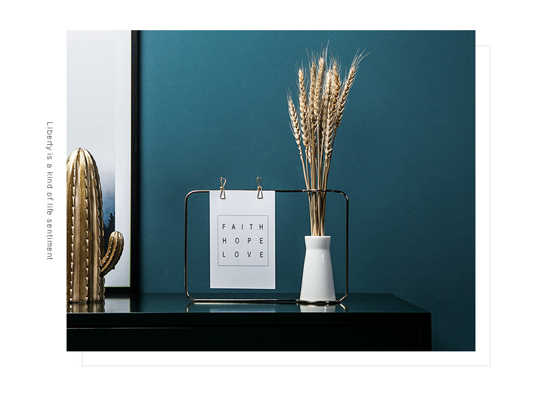 厂家一手简约铁艺相框摆设水培花瓶创意铁架陶瓷水培花插绿植花器 https://m.1688.com/offer/6145详情图6