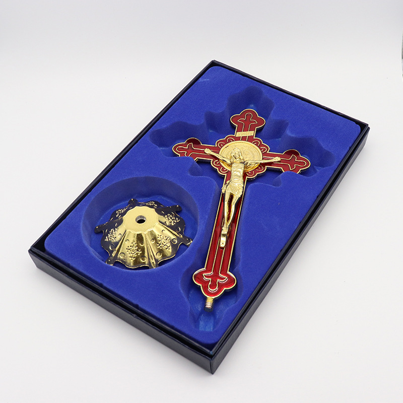 天主教，十字架摆件
，耶稣基督教堂，宗教圣像摆件办公室家用保平安主内礼品，工艺品，宗教用品产品图