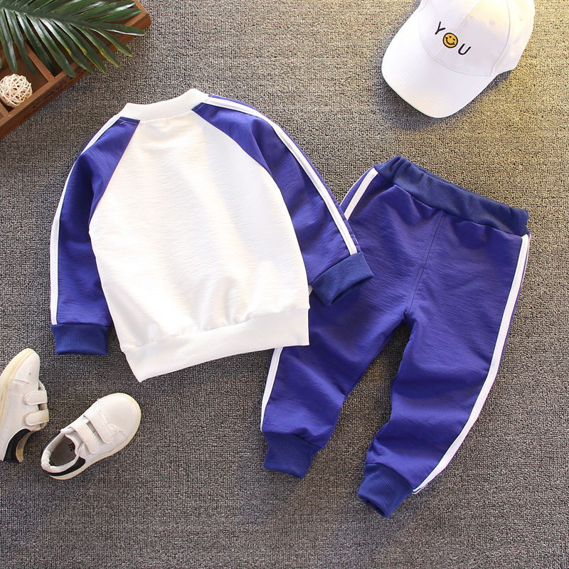 A new spring and autumn Doudou pants set for girls, a Korean-style casual and loose two-piece children's outfit