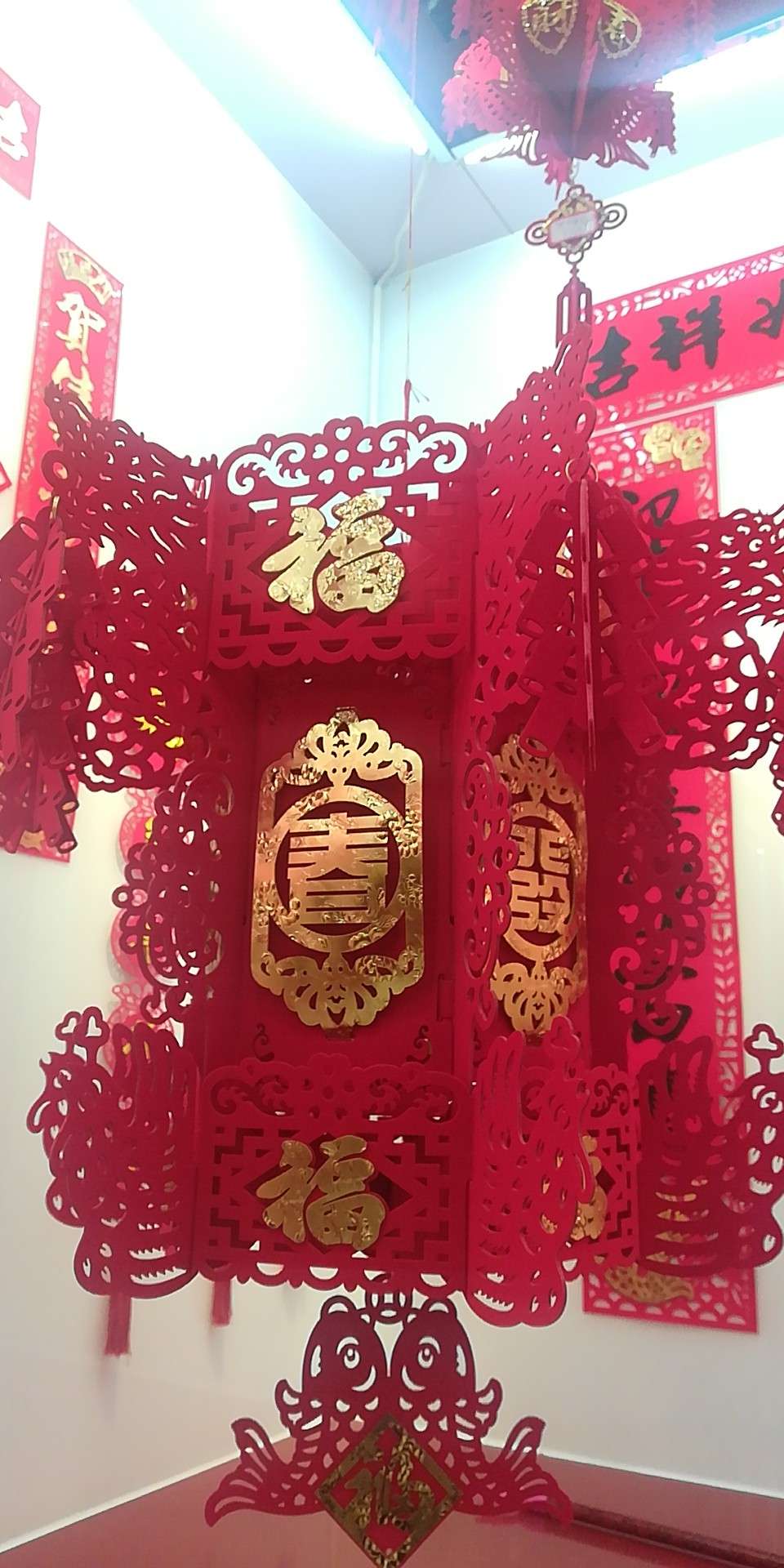 2019  1号红方龙凤灯