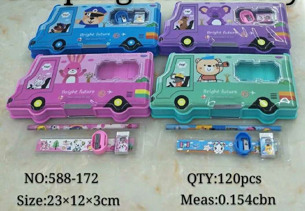 Train modeling set pencil box, like you can consult customer service