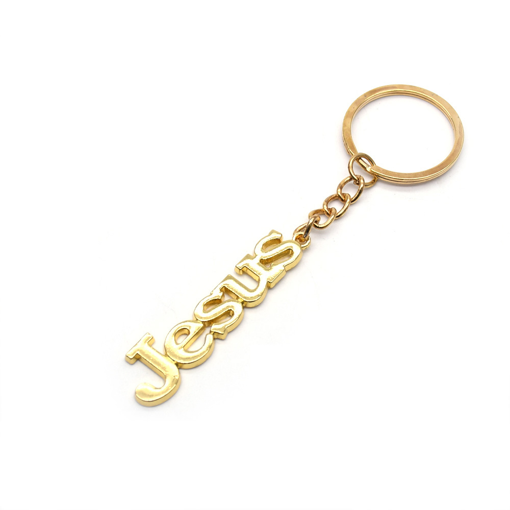 Top 100 Gold and silver Jesus keychain pendants, ring decorations, religious pilgrimage site gifts and giveaways Application Scenario