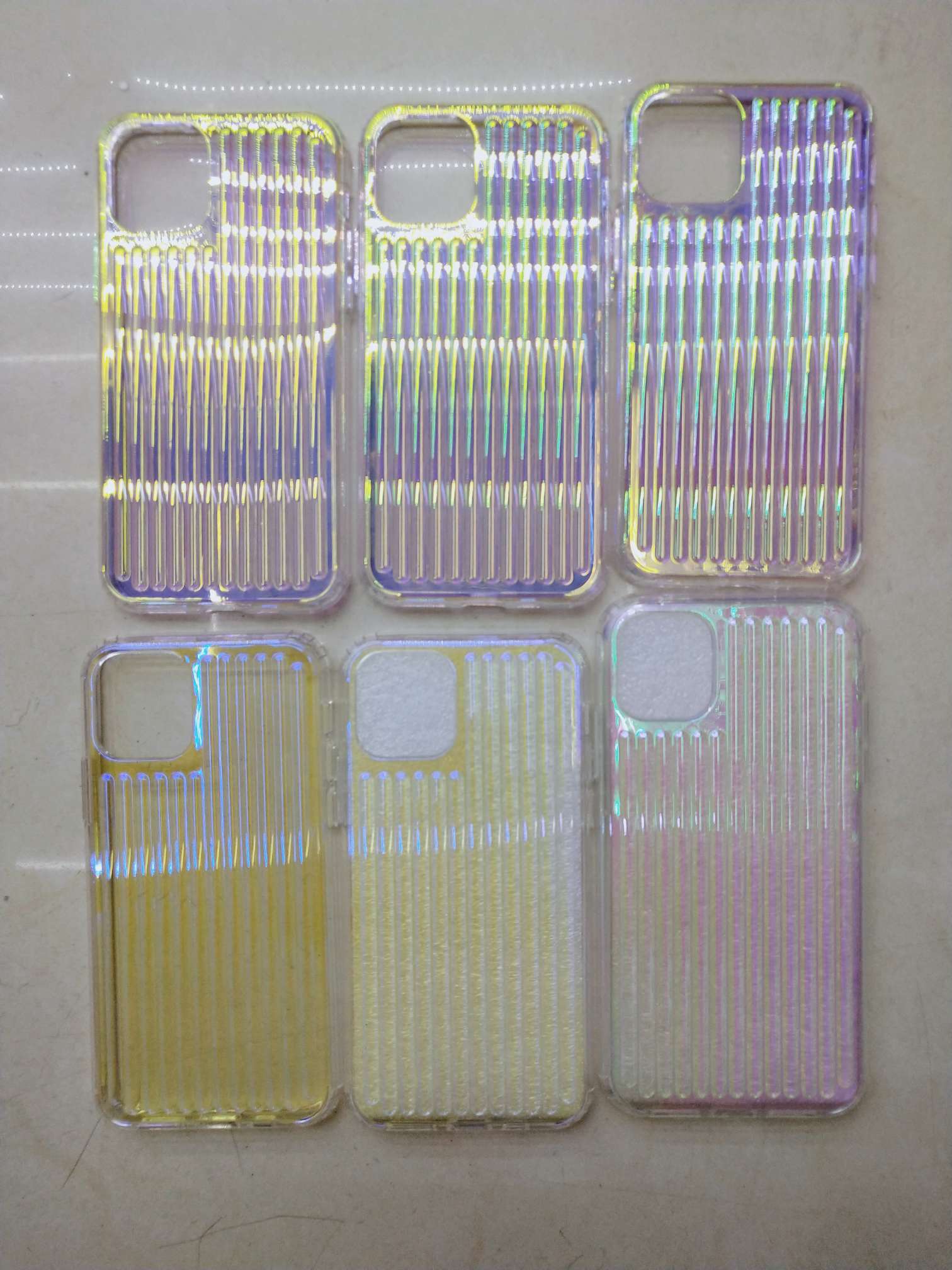 Electroplated colorful acrylic phone case