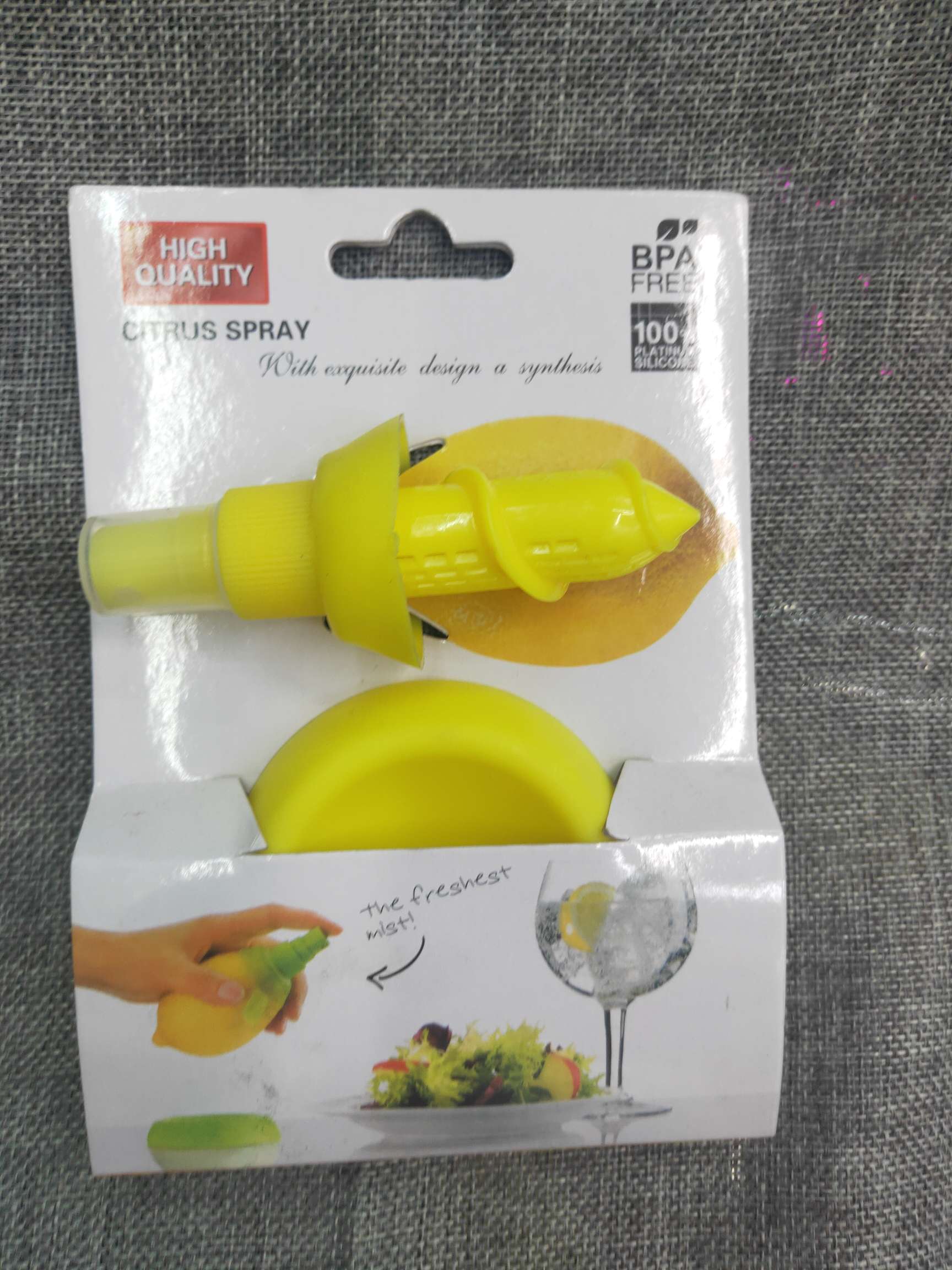 柠檬喷雾器创意手动迷你套装水果汁喷雾器柠檬榨汁器图