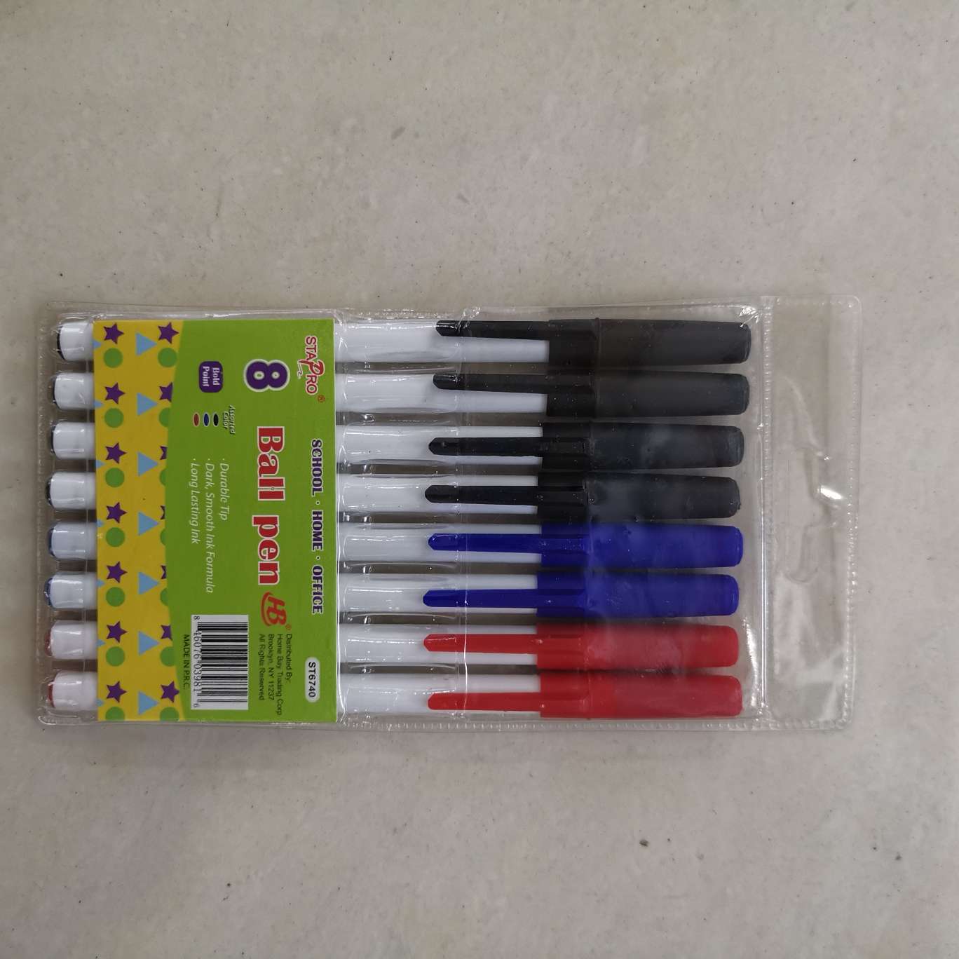 Simple ballpoint pens, in red, blue and black undefined