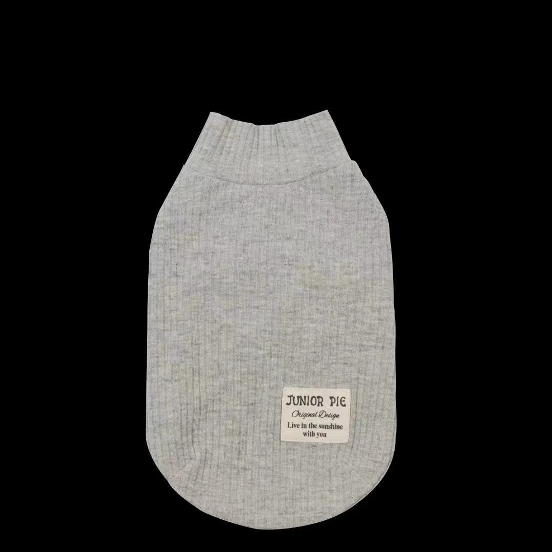 Pet baby striped bottom shirt (sleeveless, long sleeve) + corduroy strap skirt Item Picture