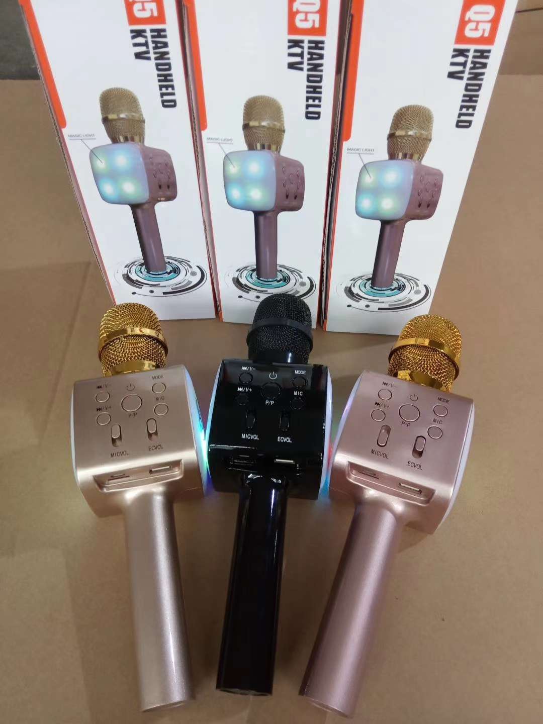 Q5 microphone. Karaoke wonder, Bluetooth audio microphone details Picture
