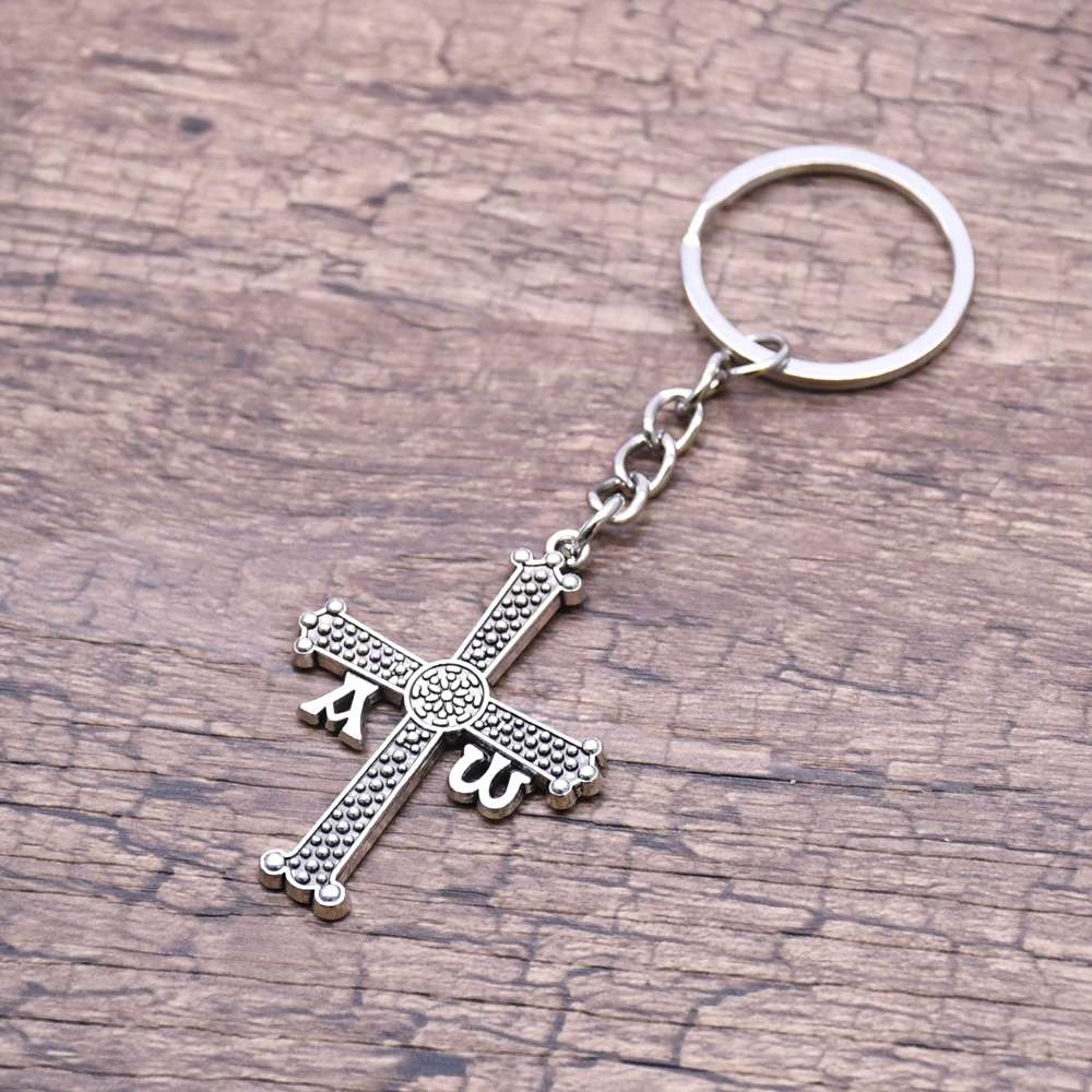 Baiyou Ancient Silver cross keychains, pendants, rings, ornaments, religious pilgrimage site gifts and promotional items Item Picture