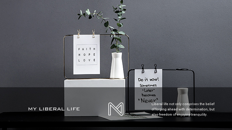 厂家一手简约铁艺相框摆设水培花瓶创意铁架陶瓷水培花插绿植花器 https://m.1688.com/offer/6145细节图