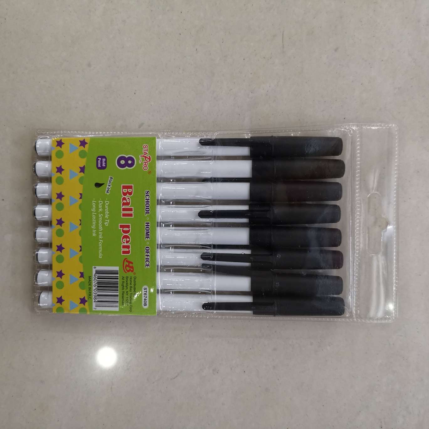 Simple ballpoint pens, in red, blue and black details Picture