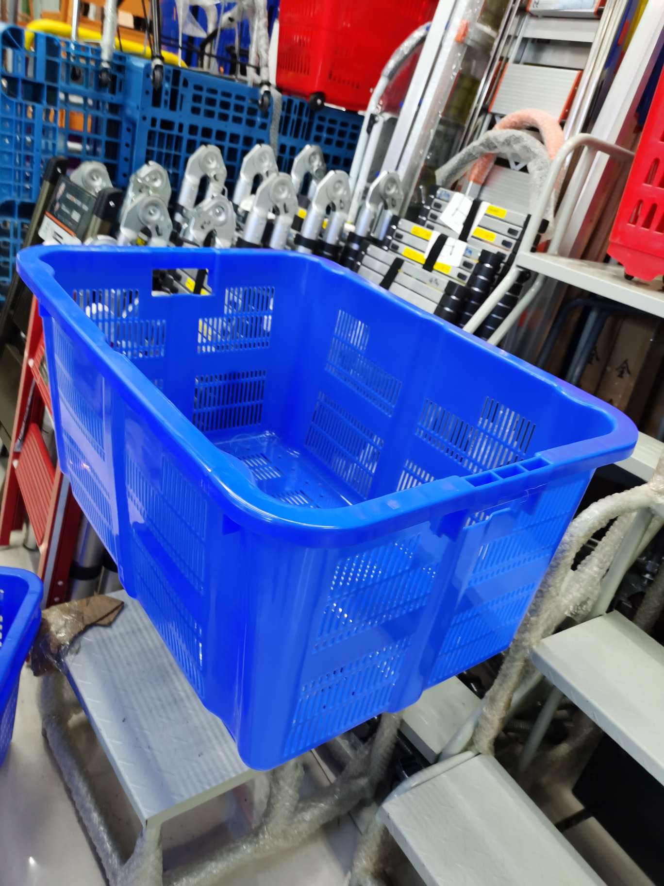 全新料可叠加韩国筐塑料筐周转筐有中号780筐产品图