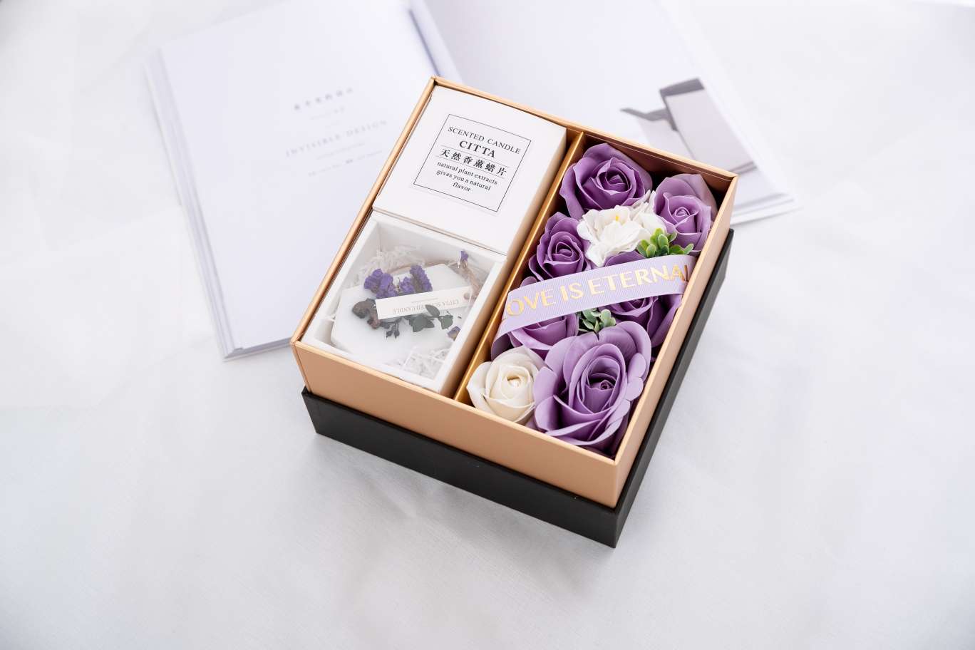 香薰蜡片礼盒—紫