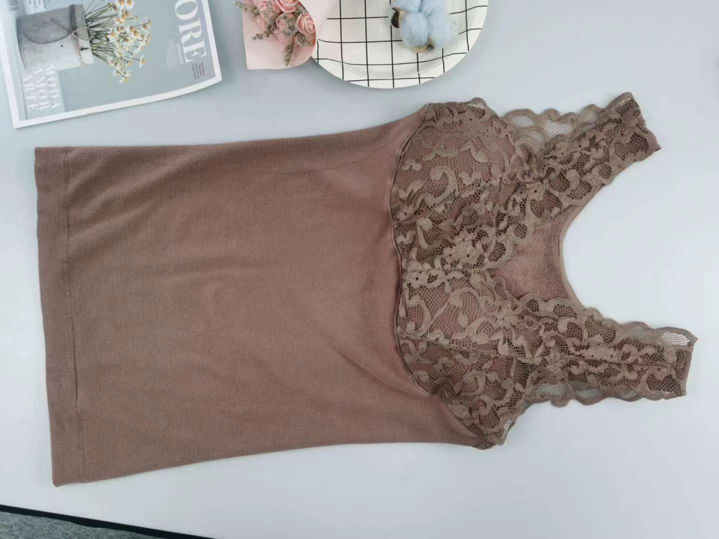 Peacock Lace Fleece Vest undefined