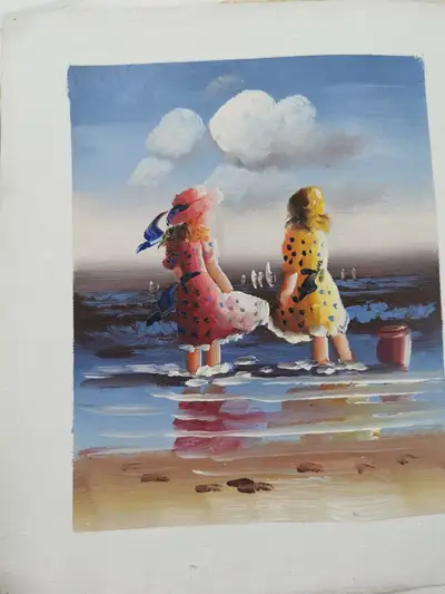 European Retro Nostalgia Hand-Painted Oil Painting Home Decoration Living Room Hallway Mural Restaurant Hanging Painting