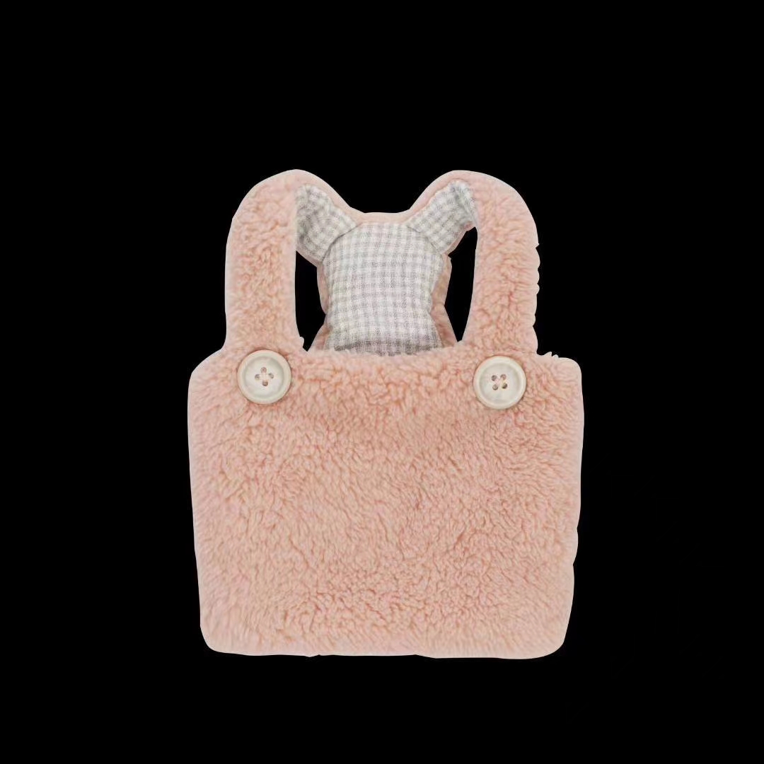 Pocket bottom shirt (skirt) + velvet vest, pet babies wear very good style! Item Picture