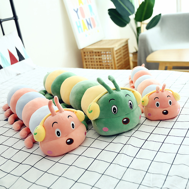 Software can love earbuds Caterpillar multi-legged centipede comfort long throw pillow pillow plush toys send friends gifts thumbnail
