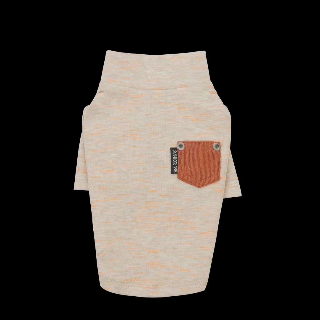 Pocket bottom shirt (skirt) + velvet vest, pet babies wear very good style! details Picture