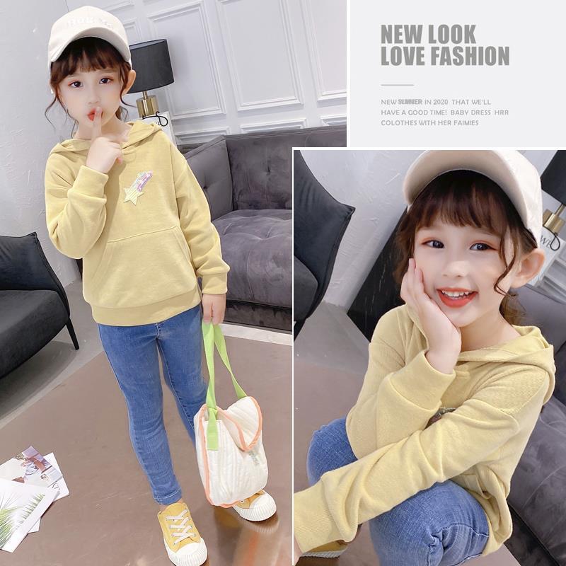 Niña otoño sudadera 2020 nuevo niño niño medio infantil casual primavera otoño manga larga niños capucha