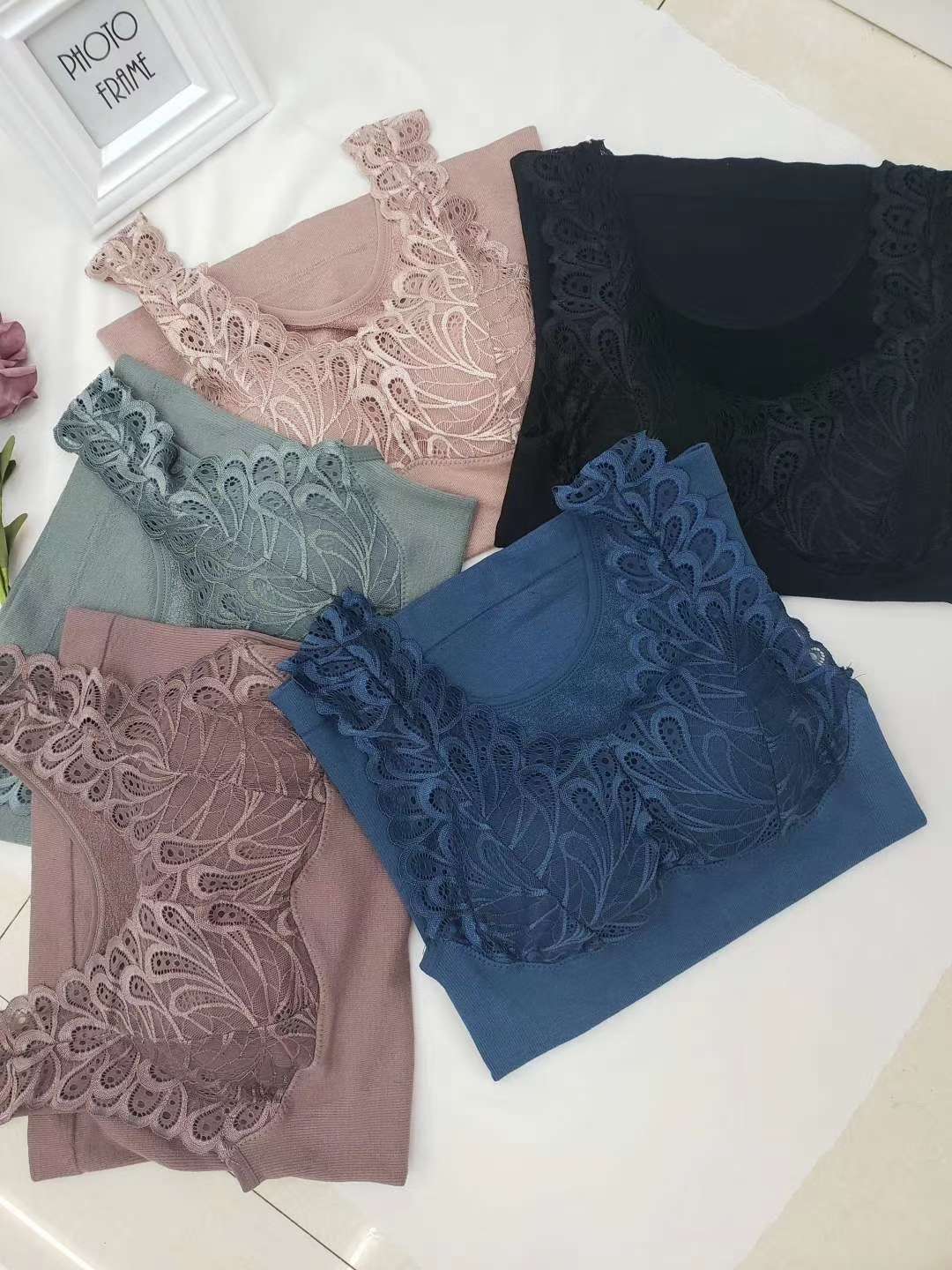 Peacock Lace Fleece Vest undefined