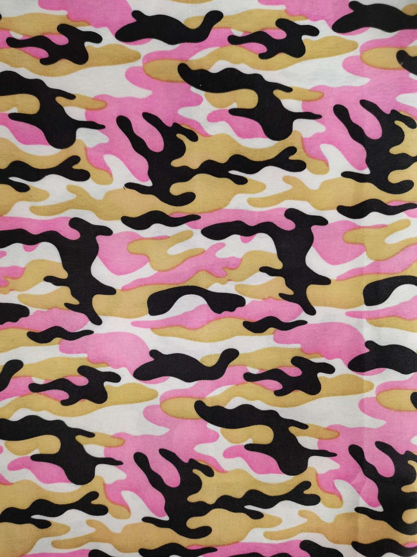 Rustic Brown Peach Velvet Camouflage Fabric