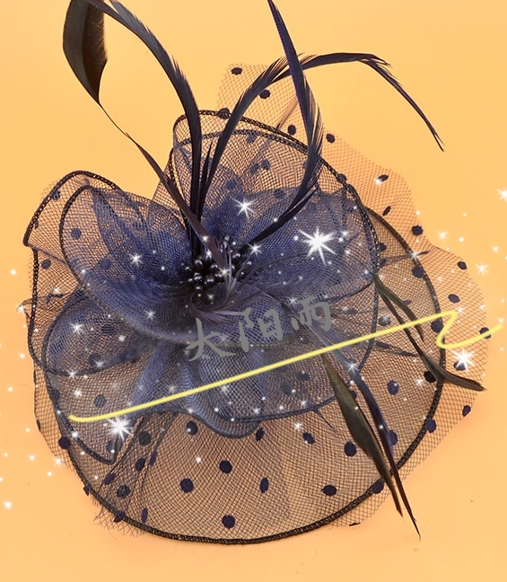 Headdress, wedding dress headdress elastic yarn net manufacturers direct, DIY accessories