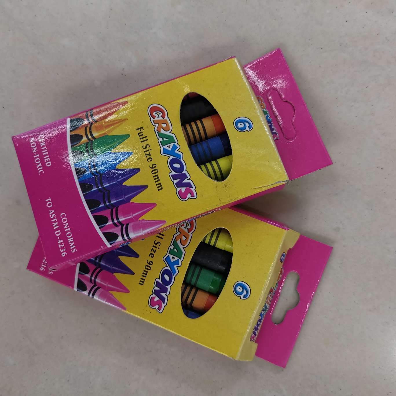 6色蜡笔环保无毒套装儿童用品，厂家直销