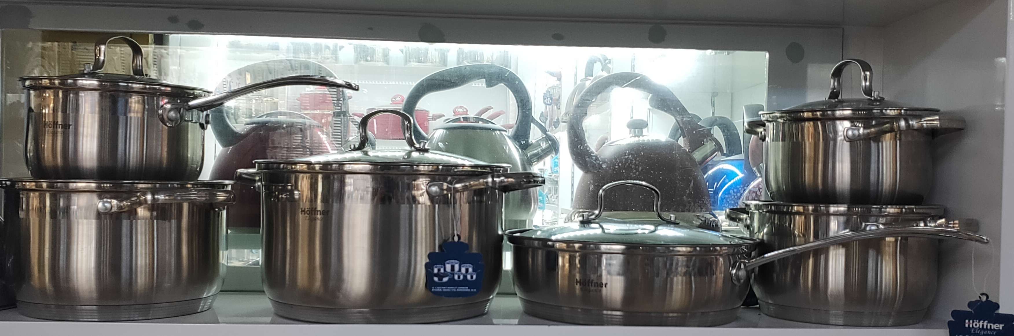 锌合金耳不锈钢套锅12PCS锌合金耳不锈钢套锅