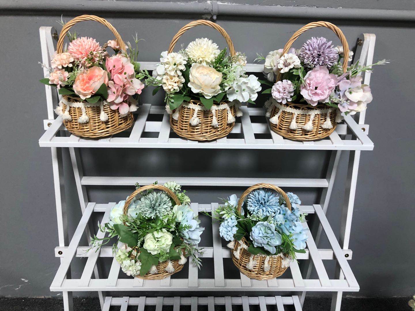 Artificial plant small potted plants, Nordic living room artificial flower decoration potted plants, dining table and coffee table artificial flower ornaments, green plant decorations