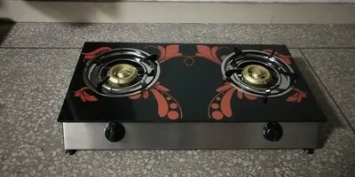 Table Stove Two Glass Surface Steel Bottom Shell