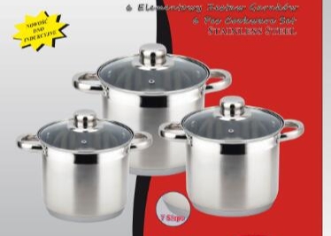 Three-piece large soup pot set, 28-30-32