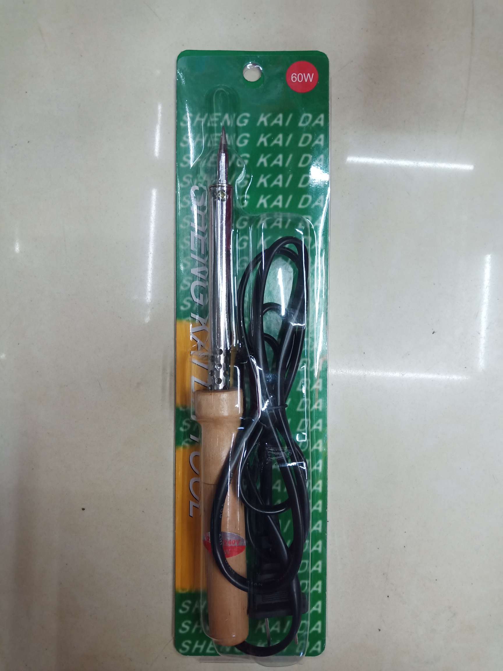 外热电烙铁220v国规60w木柄电烙铁