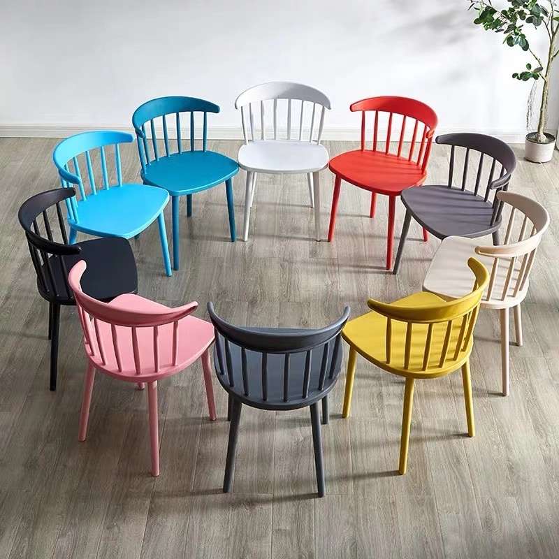 塑料椅子餐厅椅子彩色椅子休闲椅子饭店椅子详情图2