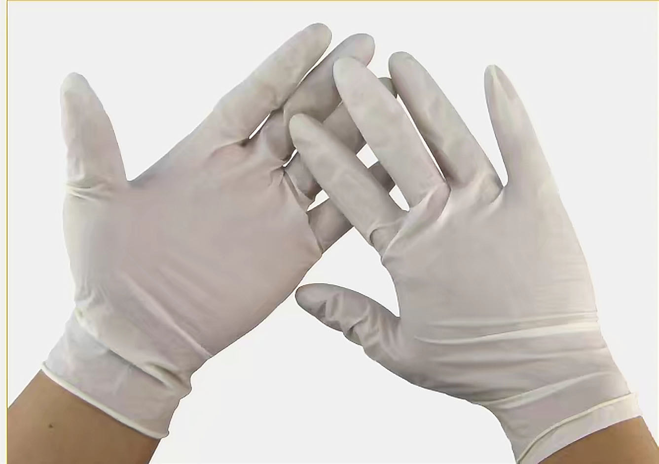 Manufacturers direct disposable latex rubber powder gloves food waterproof oil natural latex gloves