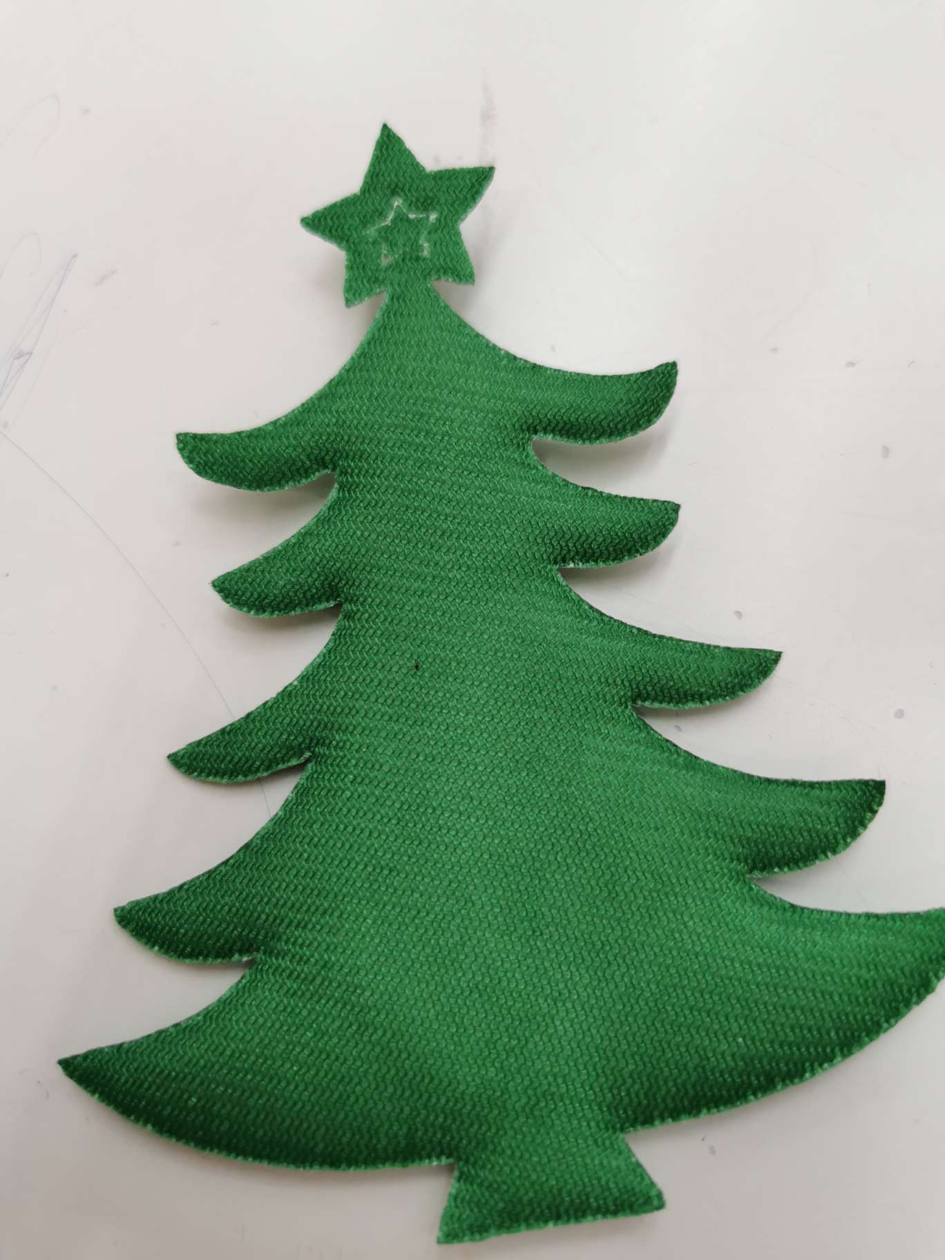 pu fine gold powder 11.5 cm five-pointed star Christmas tree Specification image