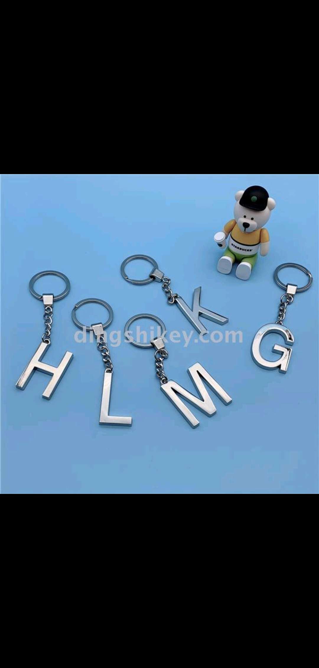 English letter keychain Application Scenario