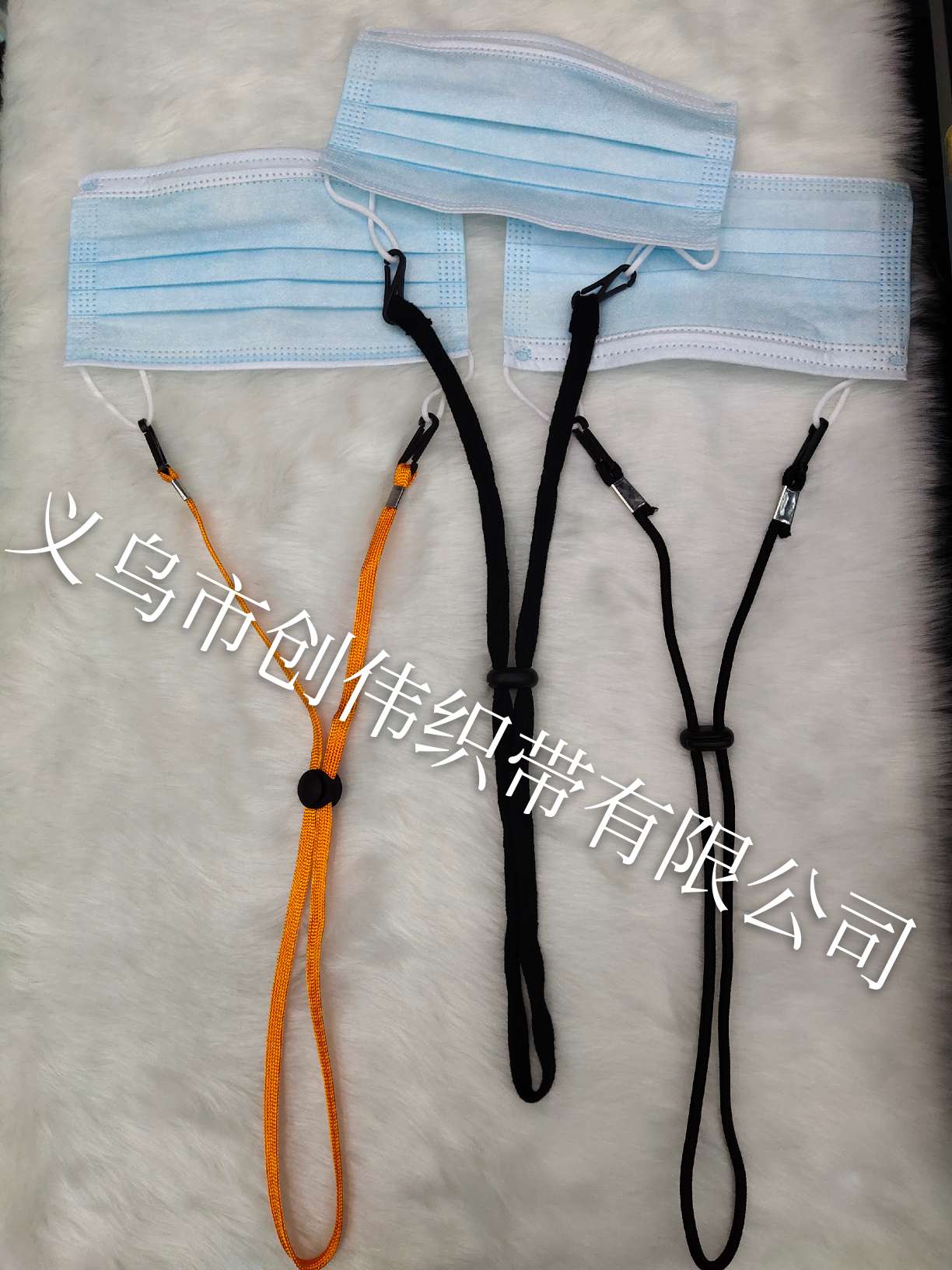 热转印口罩挂绳细节图