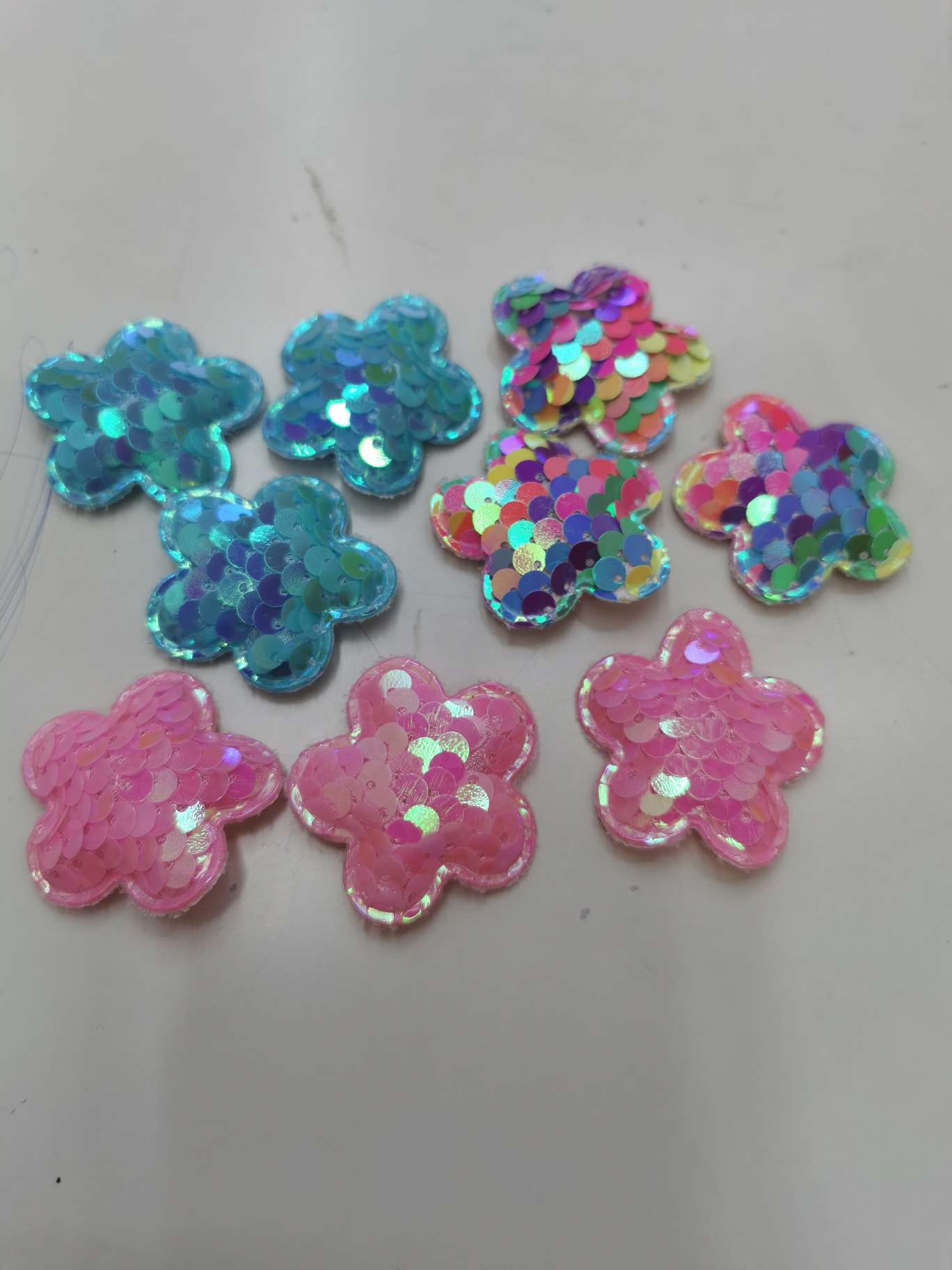 Gold shiny sheet 3.5 cm small plum blossom