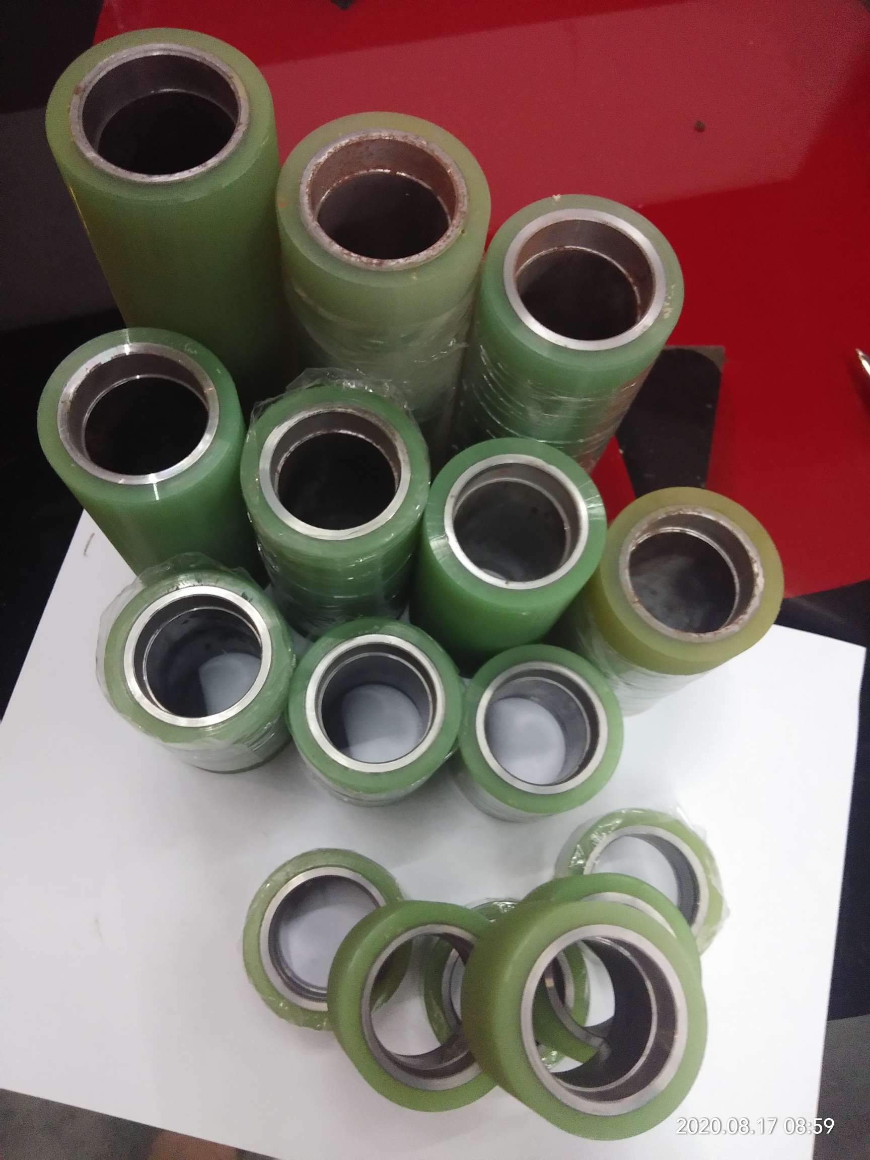 Zipper machinery ribbon loom accessories universal domestic pressure roller Malata rubber wheel40✘54 thumbnail
